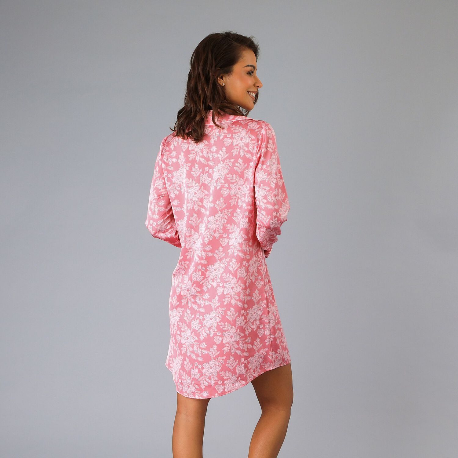 Camisero Satin Print Flores Mujer 33952-273 image number 1.0